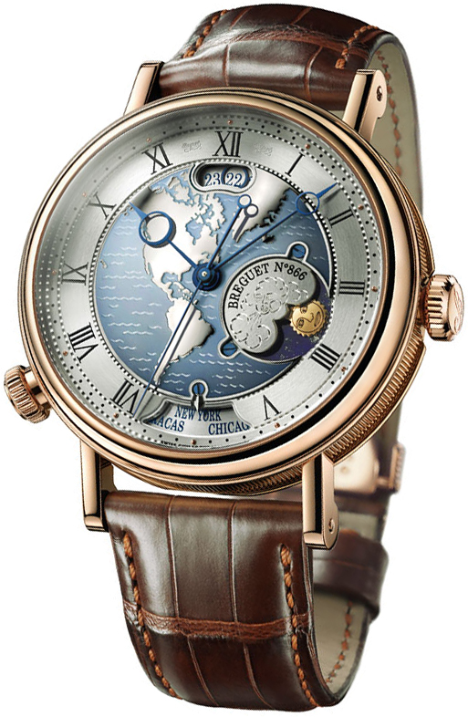 Breguet Classique 5717BR/US/9ZU Silver with White Gold and Blue