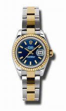 Rolex  Datejust 179173BLSO Stainless Steel and 18kt Yellow Gold Watch