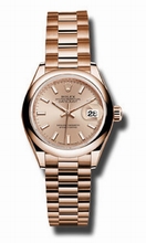 Rolex  Lady Datejust 279165PSP 18K Everose Gold Watch