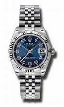 Rolex  Datejust 178274BLCAJ Blue Concentric Circle Watch