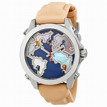 Jacob Co. Jacob & Co. Five Time Zone JCM124 Blue enamel dial with diamond accents (1.35 ctw) Watch