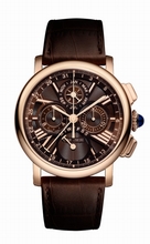Cartier  Rotonde de W1556225 Brown Guilloche Watch