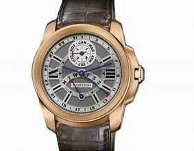 Cartier  Calibre de W7100029 Slate guilloche Watch