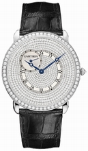 Cartier  Ronde Louis WR007003 18 kt White Gold Watch