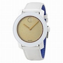 Movado  Bold 3600220 Gold Crystal set with Crystals Watch