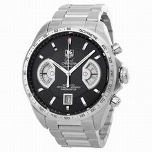 Tag Heuer  Grand Carrera CAV511A.BA0902 Black dial with Circular Guilloche Watch