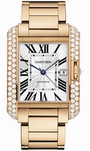 Cartier  Tank WT100004 18kt Rose Gold Case with Diamonds Watch