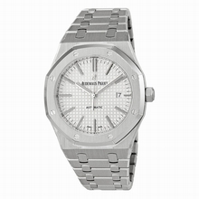 Audemars Piguet  Royal Oak 15400ST.OO.1220ST.02 Silver with Grande Tapestry pattern Watch