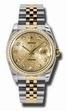 Rolex  Datejust 116243CJDJ Stainless Steel and 18kt Yellow Gold Watch