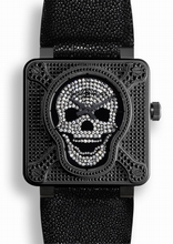 Bell & Ross Bell and Ross Aviation BR0192-AIRBOR-FLD 259 Diamond-Set Skull Motif Watch