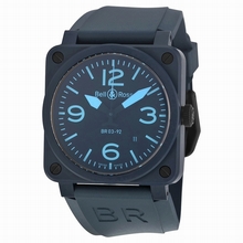 Bell & Ross Bell and Ross Aviation BR0392-CERAM-BLUE Matte Blue Ceramic Watch