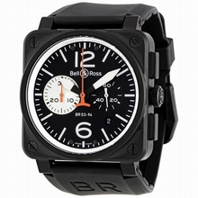 Bell & Ross Bell and Ross Aviation BR0394-BW Black PVD Steel with Matte Black Finish Watch