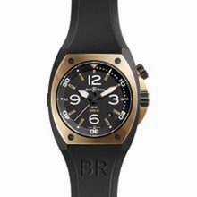 Bell & Ross Bell and Ross Marine BR02-PINKGOLD-CA-DNR Solid 18K Rose Gold & Black PVD Steel Watch
