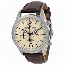  Bell and Ross Vintage BRV126-BEI-ST-SCA Stainless Steel Watch