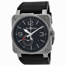 Bell & Ross Bell and Ross Vintage BR0397-BL-SI-SCA Black Watch