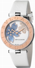 Bvlgari  101901 White Flower Motif with mother-of-pearl & diamonds Watch