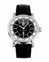 Bvlgari  Solotempo ST29BSLD Black and Silver Watch
