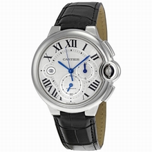 Cartier  Ballon Bleu de W6920003 Silvered Guilloche andLlacquered Watch