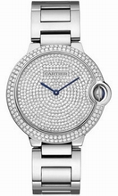 Cartier  Ballon Bleu de WE902045 Diamond Pave Watch