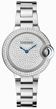 Cartier  Ballon Bleu de WE902048 Diamond Pave Watch