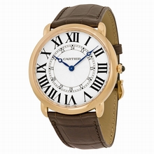 Cartier  Ronde Louis W6801004 Silvered flinque Watch
