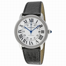Cartier  Ronde Solo de W6701010 Silvered Opaline Watch
