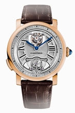 Cartier  Rotonde de W1556229 Silver White galvanized Guilloche Watch