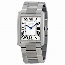 Cartier  Tank W5200014 Pale Silvered Opaline Watch