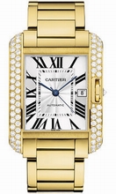 Cartier  Tank WT100007 Silverd and Lacquered Flinque Watch