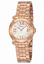 Chopard  Happy Sport 274189-5003 Mother Of Pearl with 5 Floating Diamonds Watch