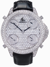  Jacob & Co. The Royal Collection royalP 18k White Gold Pave Diamond Watch