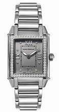   Vintage 02574-D1A11-21M Grey With 8 Diamonds Watch
