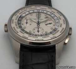 Girard Perregaux  Worldwide Time Control 49815-53-152-BA6A Silver Watch