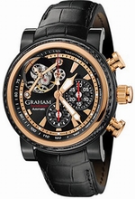 Graham  Silverstone 2TWAO.B01A Black Galvanic and Semi-Transparent Watch