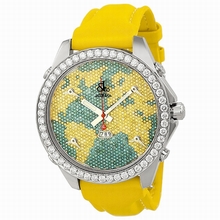 Jacob Co. Jacob & Co. Five Time Zone JC47YB Blue and yellow diamond pave (4.5 ctw) Watch