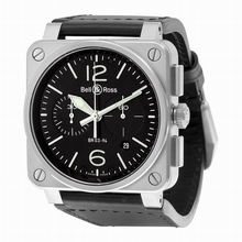 Bell & Ross Bell and Ross Aviation BR0394-BL-SI/SCA Mens Watch