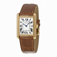 Cartier  Tank W1529756 Silver Grained Watch