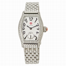 Michele  MWW08A000186 Textured White Enamel Watch