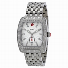 Michele  Urban MWW02T000002 Silver White Guilloche Watch