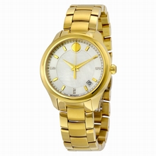 Movado  0606980 Silver / White Mother Of Pearl Watch