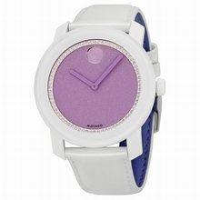 Movado  Bold 3600219 Lavender Glitter with Crystal-set Ring Watch