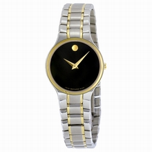 Movado  Serio 606902 Silver-Tone and Yellow Gold PVD Stainless Steel Watch