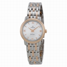 Omega  DeVille 42420246005002 White Mother of Pearl Watch