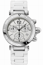 Cartier  Pasha de W3140005 Silver Opaline Watch
