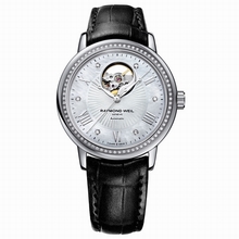 Raymond Weil  Maestro 2827-LS1-00966 Mother of Pearl with Skeletal Display Watch