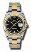 Rolex  Datejust 116203BKSO Mens Watch