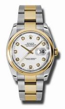 Rolex  Datejust 116203WDO Stainless Steel and 18K Yellow Gold Watch