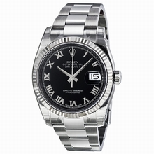 Rolex  Datejust 116234BKRO Ladies Watch