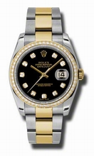 Rolex  Datejust 116243BKDO Stainless Steel and 18kt Yellow Gold Watch