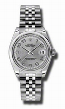 Rolex  Datejust 178240SCAJ Silver Concentric Circle Watch